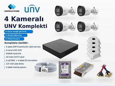 UNV Metal Korpus Color Kamera Dəsti UNV Metal Korpus Color Kamera lalafo.az -da UNV Metal Korpus Color Kamera Dəsti UNV Metal Korpus Color Kamera