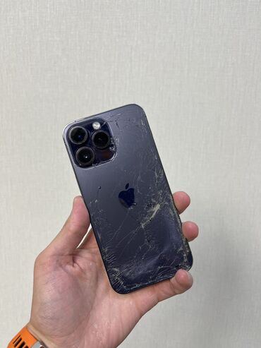 ценсерный плита: IPhone 14 Pro Max, Б/у, 256 ГБ, Deep Purple, Защитное стекло, Чехол, 87 %