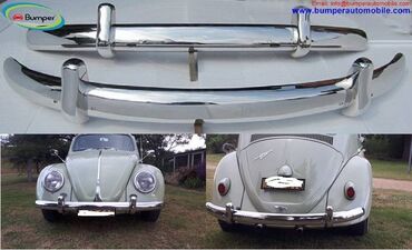 Volkswagen Beetle Euro style bumper (2) by stainless steel (VW Käfer