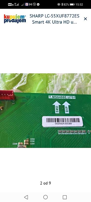 Aksesoari za TV i video: SHARP LC-55XUF8772ES Smart 4K Ultra HD – delovi Dostupne originalne — 3