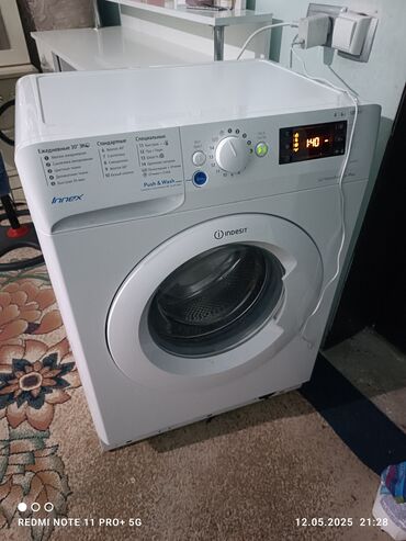 Стиральные машины: Стиральная машина Indesit, Б/у, Автомат, До 6 кг