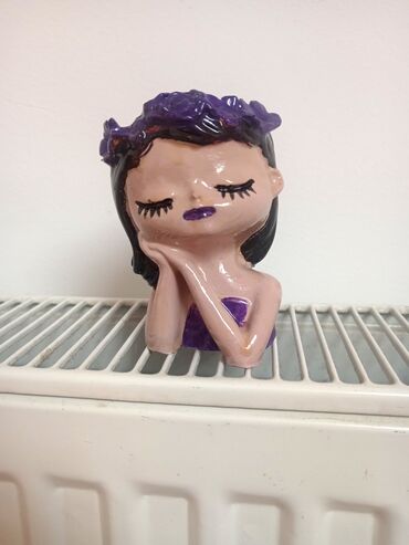 Figurice i makete: Ručno rađene dekorativne figurice devojčica sa venčićima od cveća – — 9