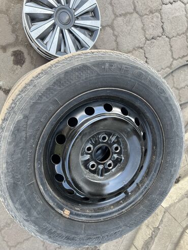 Диски: Железные Диски R 15 Toyota, Комплект, отверстий - 5, Б/у
