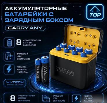Аккумуляторные батарейки Carry Any с зарядным боксом Купить в Бишкеке