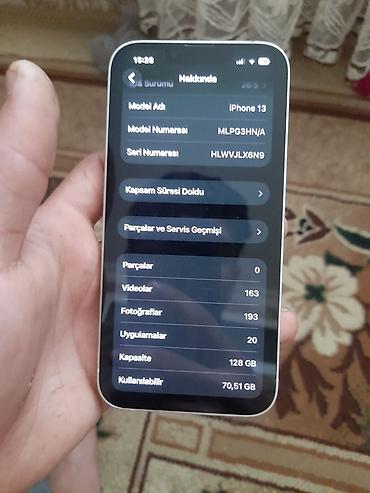 Apple iPhone: IPhone 13, 128 GB, Ağ, Face ID — 10