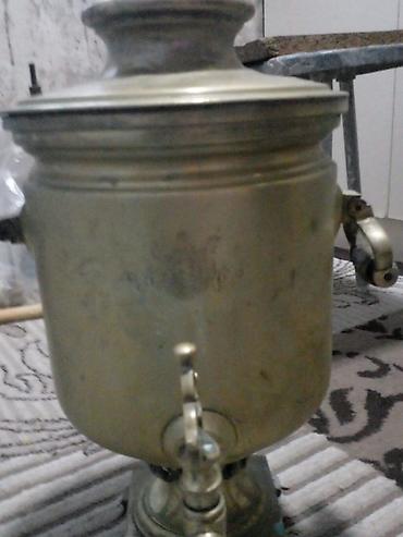 mis samovar: Məhsul: Mis samovar, kömür/odunla işləyən klassik model — 1