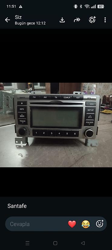 cd çalar: Hyundai Santa Fe üçün orijinal multimedia/radio maqnitola başlığı — 1