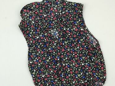 bluzki w kwiaty z bufiastymi rękawami: Top M, stan - Dobry