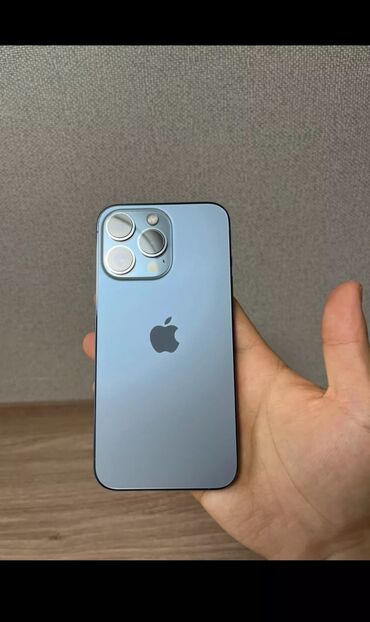 Apple iPhone: IPhone 13 Pro, Б/у, 256 ГБ, Sierra Blue, Защитное стекло, Чехол, Коробка, 91 %