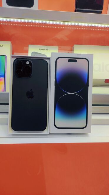 Apple iPhone: IPhone 14 Pro Max, 256 GB, Matte Silver, Barmaq izi, Simsiz şarj, Face ID