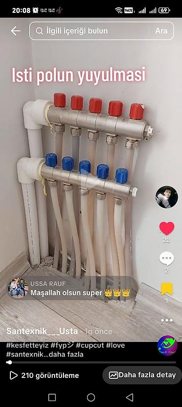 Digər radiatorların növləri: Kombi radiator isti polun kompressor vasitesi ile yuyulmasi — 4
