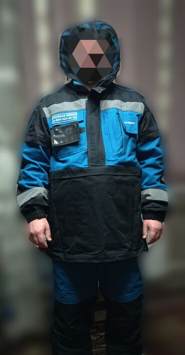пиджак лен: Костюм XL (EU 42), цвет - Синий