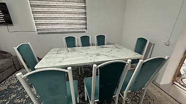 study table: Обеденная группа на 8 персон. Состав: - Прямоугольный стол с — 4