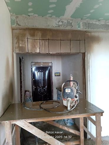 Beton işləri: Beton kəsmə və deşmə xidməti - Armaturlu beton, dəmir-beton, daş və — 11
