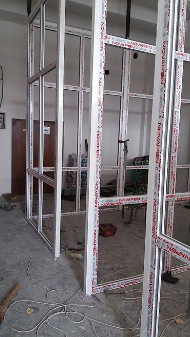 Окно двери, витражи, фасад, офисные перегородки, тамбур, 50$ за м² и