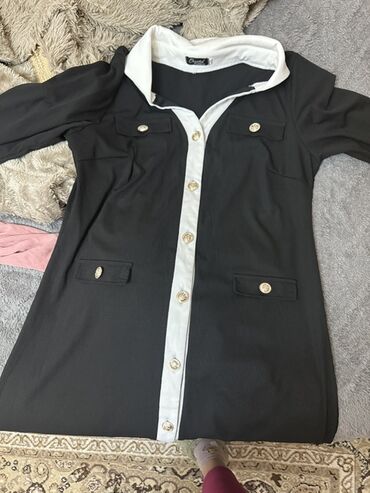 женские рейтинговые платья: Платье-рубашка миди в стиле smart-casual.Размер 52-54 б/у в идеальном