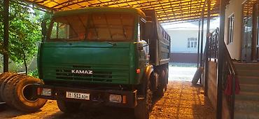 евро тонник: КамАЗ самосвал, зеленый, 6x4/6x6 грузовой автомобиль с откидывающимся — 2