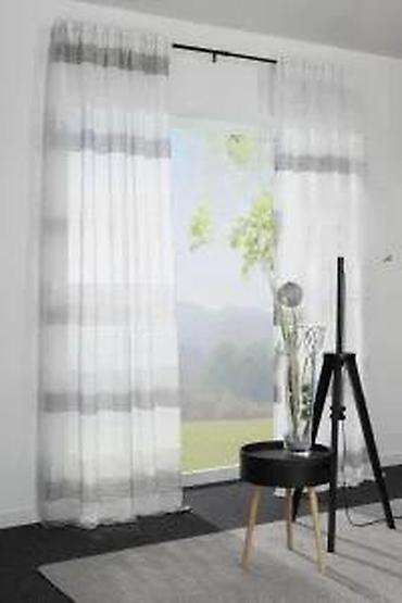 Zavese i draperije: Zavese sa garnišnom – set za prozor - Prozirne zavese od lagane — 12