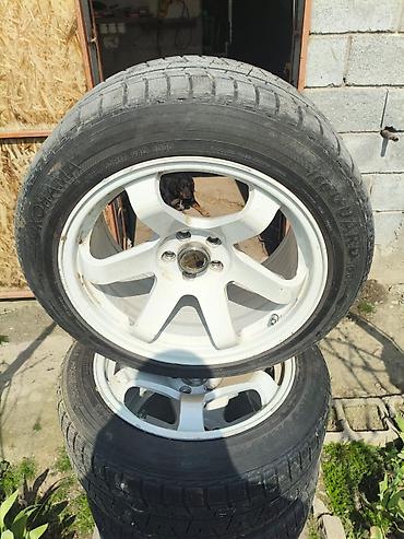 Унаа: Комплект для автомобиля: Subaru 1) Литые диски + шины - Диски: белые — 2