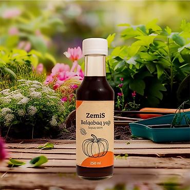 yağlar: ZemiS Balqabaq yağı Yerli– soyuq sıxım, 250 ml - Tərkibi: 100% — 1