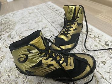 Личные вещи: Мужские кроссовки, 40.5, 41, Asics, Б/у, цвет - Золотой, Самовывоз — 2