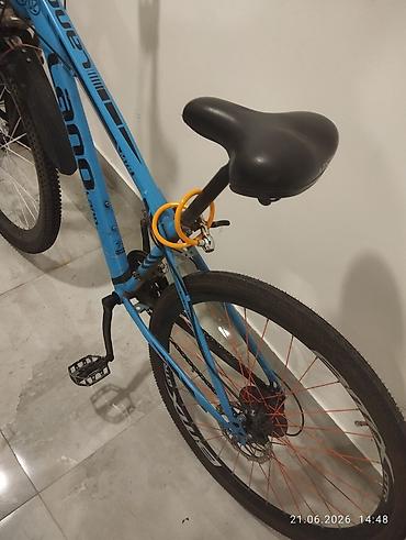 velo mtb: LANQ mTB velosiped – şəhər və yüngül off-road üçün - Rəng: açıq mavi — 3