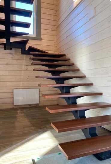 координационная лестница: Металлическая лестница Для дома, Форма лестницы: Г-образная, Стиль: Лофт