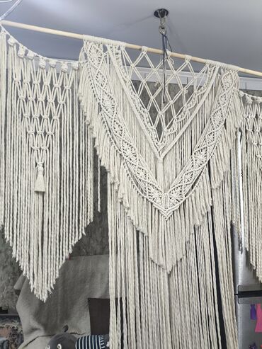 Панно: Макраме-панно и декоративные листья для интерьера. - Ручное плетение — 2