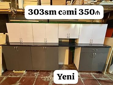 YENİ mətbəx mebeli dəstı - Ölçü: 303 sm - Üst dolablar: ağ rəngli lalafo.az -da YENİ mətbəx mebeli dəstı - Ölçü: 303 sm - Üst dolablar: ağ rəngli