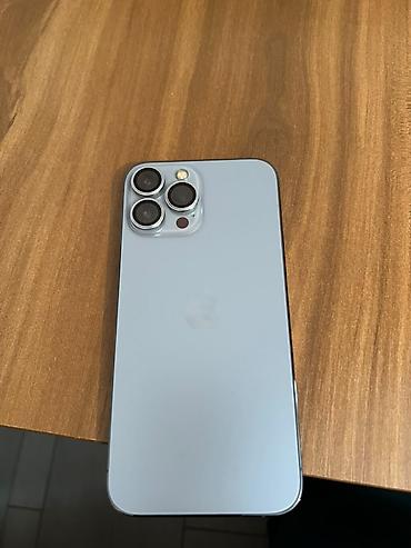 pixel 11 pro: IPhone 13 Pro Max, Б/у, 256 ГБ, Голубой, Защитное стекло, Чехол, 77 % — 1