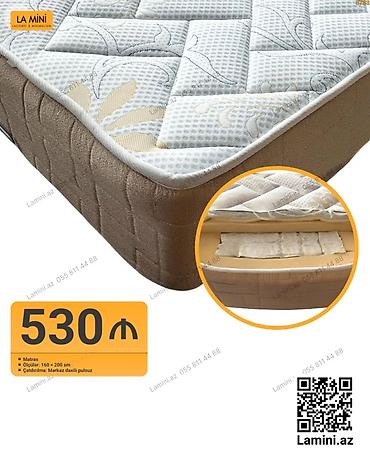LA MINI matras - Ölçü: 160 x 200 sm - Konstruksiya: paket yay bloku