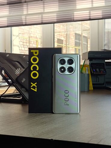 рассрочка телефонов: Poco X7, Б/у, 512 ГБ, цвет - Серый, 2 SIM, eSIM