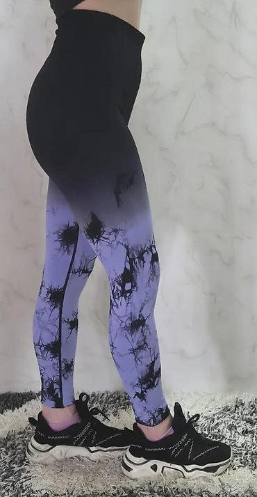 Helanke, biciklistički šortsevi: Ženske sportske helanke – visok struk - Model: duge helanke sa — 2