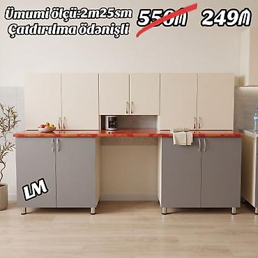 Mətbəx mebellərinin sifarişlə hazırlanması✔️ Ölçü : 2metr25sm☑️ üst lalafo.az -da Mətbəx mebellərinin sifarişlə hazırlanması✔️ Ölçü : 2metr25sm☑️ üst