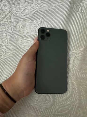 iphone 13 pro maks: IPhone 11 Pro Max, 64 GB, Matte Midnight Green, Barmaq izi, Face ID