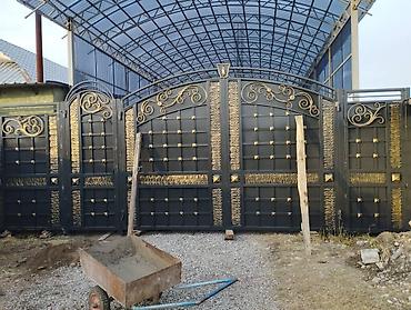 Распашные ворота: Металлические, Механические, BFT, Для частного дома, Кованая, Оптом, Новый, Бесплатная установка — 7
