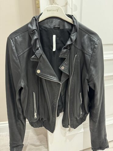 курткалар: Кожаная куртка, Косуха, Натуральная кожа, Укороченная модель, M (EU 38), L (EU 40)