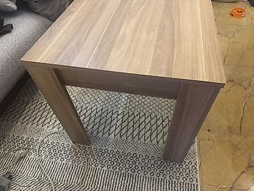 qonaq otağı masa: Mebel: Taxta fakturalı masa - Material: ağac teksturalı LDF/laminat — 5