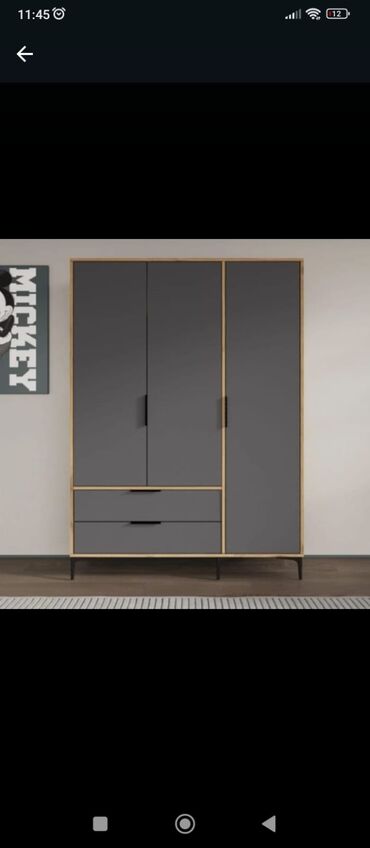 Dolablar: Yeni, Açılan, 2 qapılı Düz dolab, Qarderob, paltar dolabı, Azərbaycan — 35