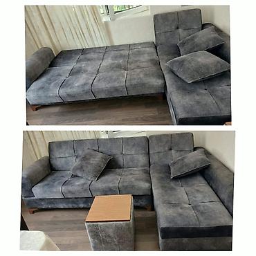 stol satisi: Künc divan satılır 250 azn.Açılır,bazası var.Yaxşı vəziyyətdə.Dəqiq — 1