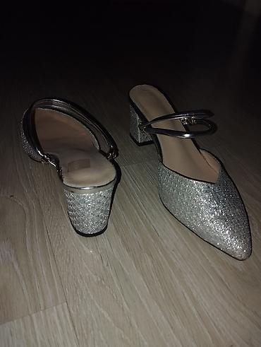 Qadın ayaqqabıları: Ölçü: 40, rəng - Gümüşü, Yeni — 4