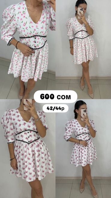 Повседневные платья: Повседневное платье, Осень-весна, Платье-рубашка at lalafo.kg — 3 Повседневные платья: Повседневное платье, Осень-весна, Платье-рубашка — 3