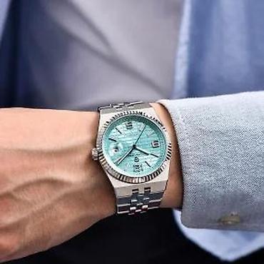 Ručni satovi: PAGANI DESIGN PD-YS027 - 40.5mm -Plava- Rolex Land-Dweller Potpuno — 12
