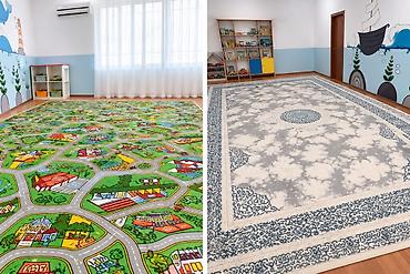 bed: Детские ковры для игровой комнаты - Два варианта дизайна: 1) — 1
