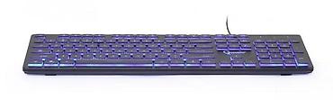 3 103: Gembird multimedia tastatura sa 3‑bojnom pozadinskom rasvetom - Puna — 2