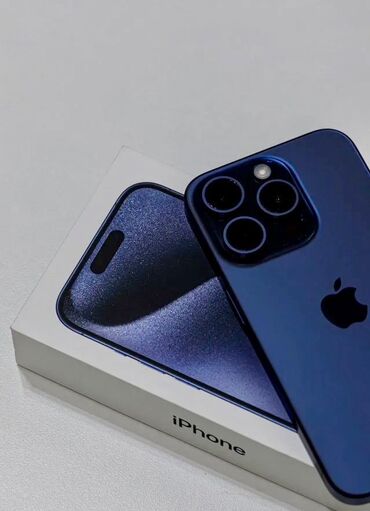 ipad pro ucuz: IPhone 15 Pro, 128 GB, Blue Titanium, Zəmanət, Simsiz şarj, Face ID
