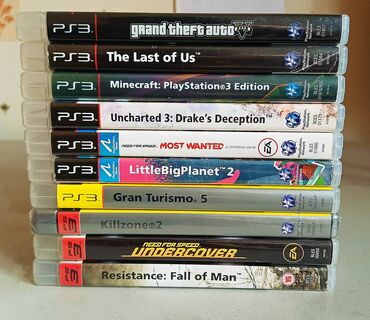 ps3 diskleri: PS3 oyunları/игры Minecraft - 25 AZN The Last Of Us - 20 AZN GTA 5 -