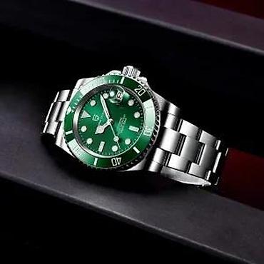 Ručni satovi: PAGANI DESIGN PD-1661 - Zelena - Rolex Submariner Homage Potpuno nov — 11