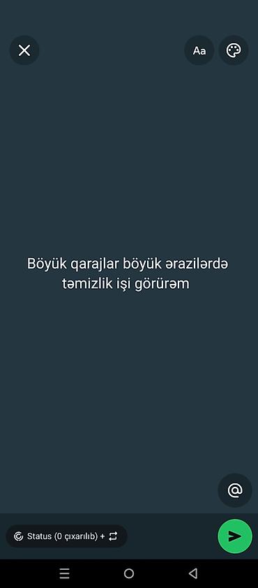 gunluk temizlik is ilani: Təmizlik — 1