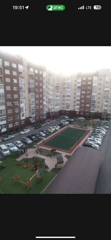кто ищет комнату на подселение: 2 бөлмө, 72 кв. м, Элитка, 7 кабат
